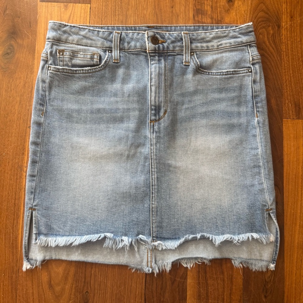 Joe's Jeans Light Wash Denim Mini Skirt